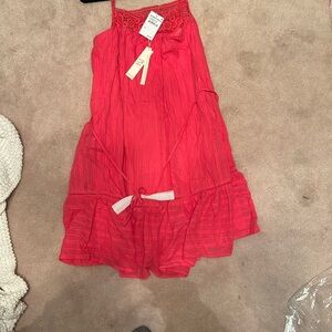 Lovestitch Pink Spaghetti Strap Sundress Mini